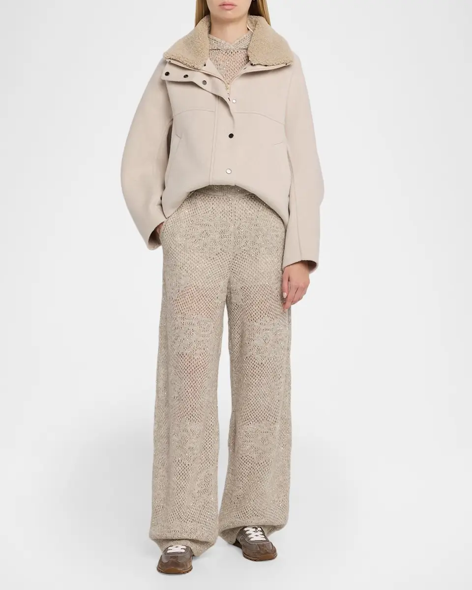 Brunello Cucinelli Dazzling Water Lillies Knit Hooded Vest | Thumbnail 2 Brunello Cucinelli Dazzling Water Lillies Knit Hooded Vest | Thumbnail 2