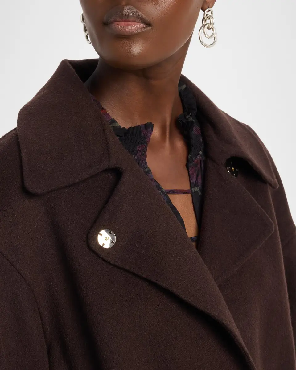 Ba&sh Kam Wool-Blend Wrap Coat | Thumbnail 5