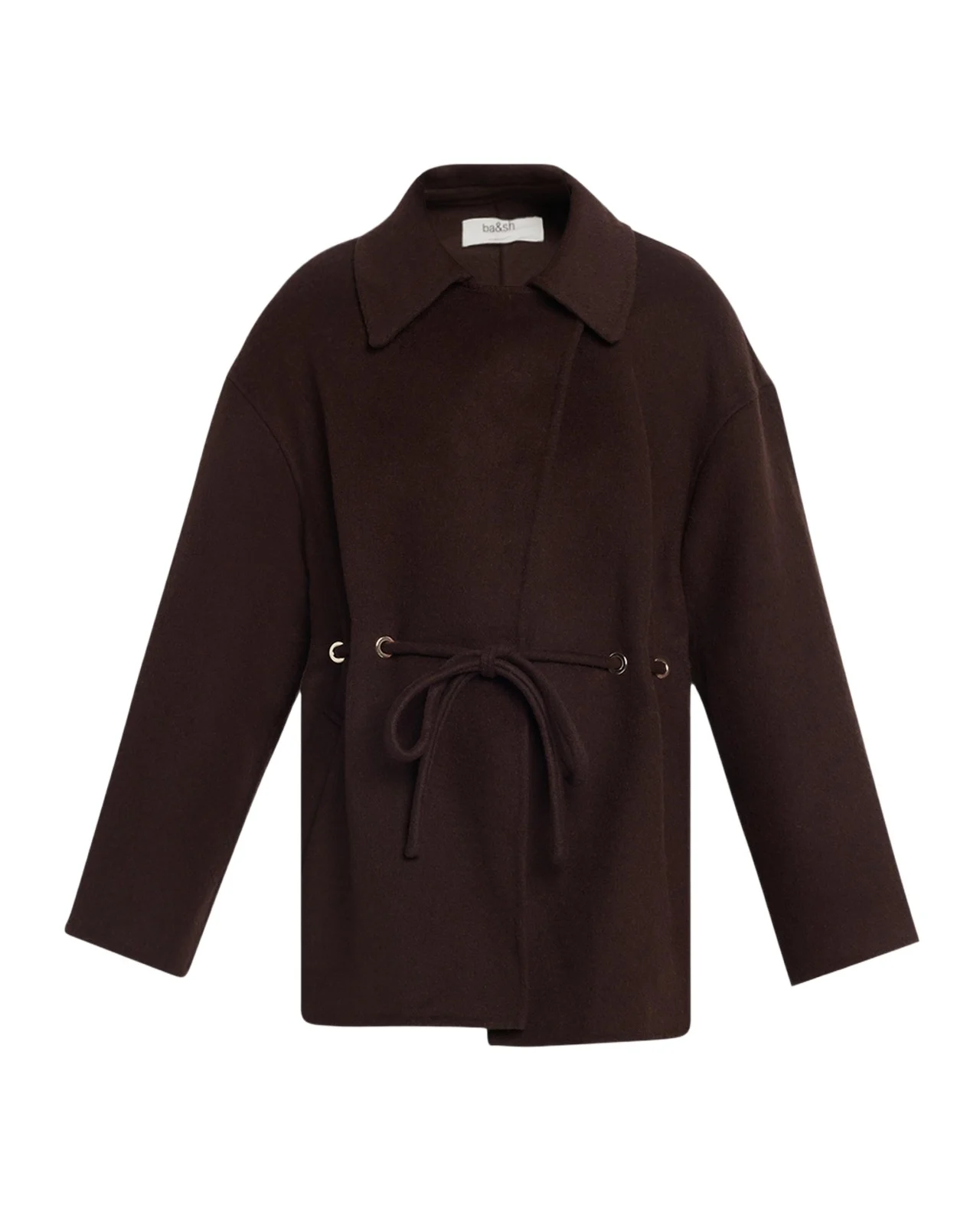 Ba&sh Kam Wool-Blend Wrap Coat
