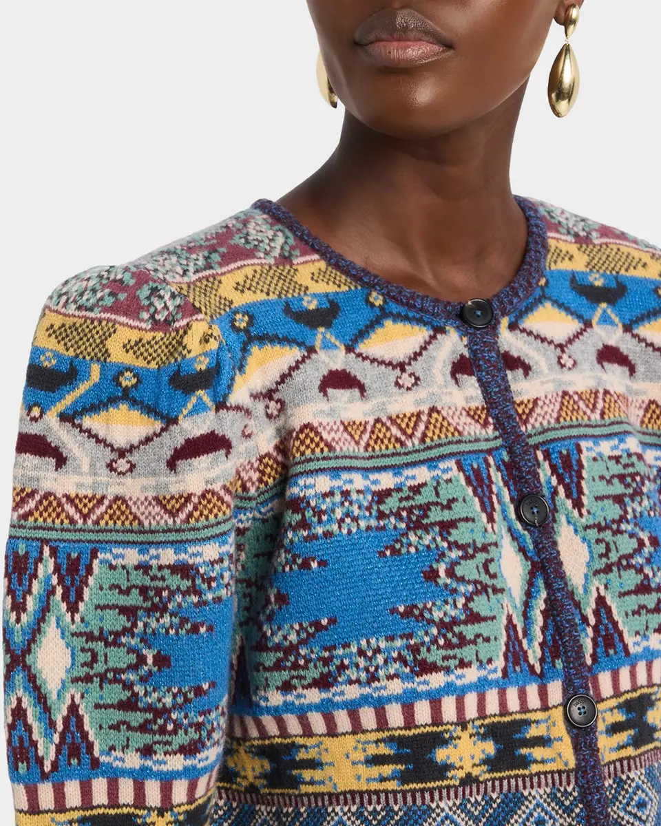 Ba&sh Maja Puff-Sleeve Cardigan | Thumbnail 5 Ba&sh Maja Puff-Sleeve Cardigan | Thumbnail 5