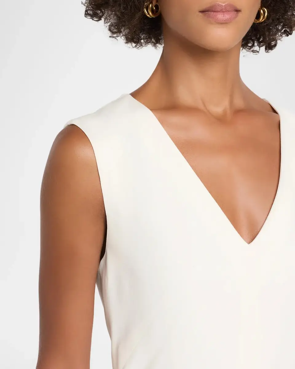 Brunello Cucinelli Sleeveless Fluid Stretch Wool Midi Dress | Thumbnail 5 Brunello Cucinelli Sleeveless Fluid Stretch Wool Midi Dress | Thumbnail 5