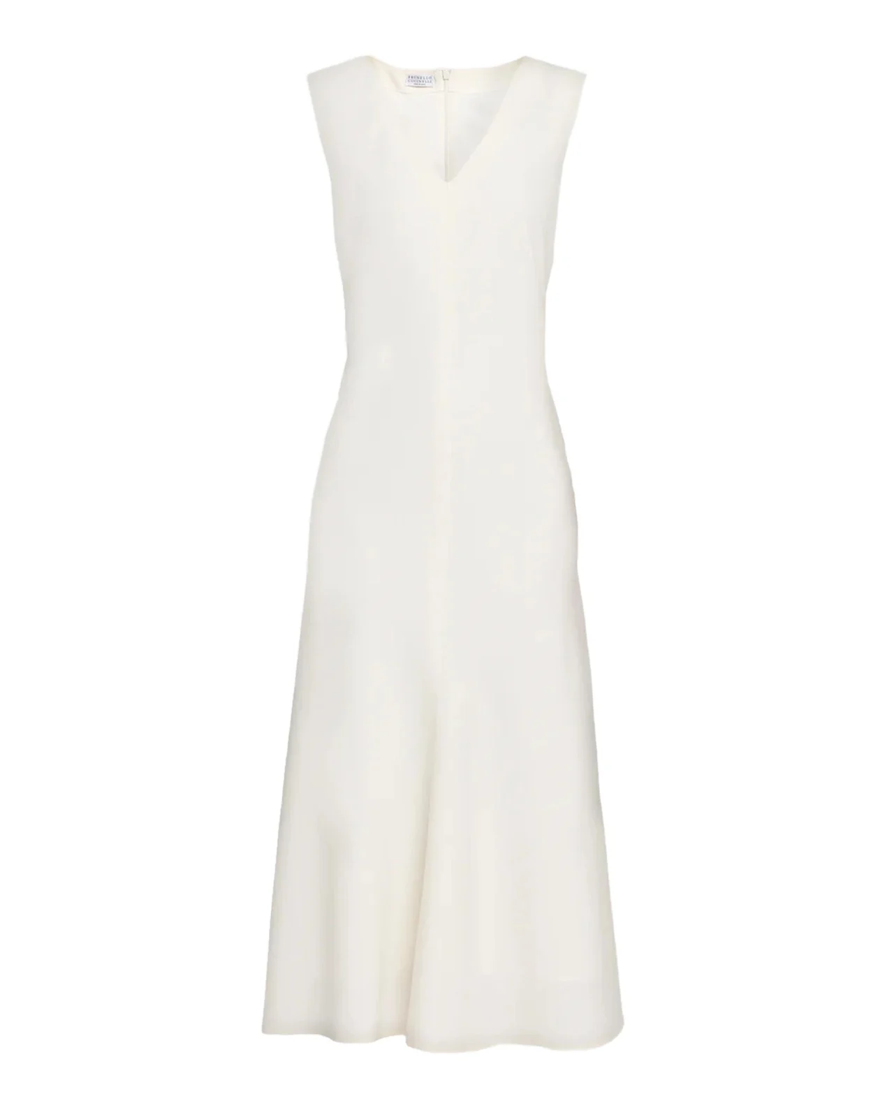 Sleeveless Fluid Stretch Wool Midi Dress Sleeveless Fluid Stretch Wool Midi Dress