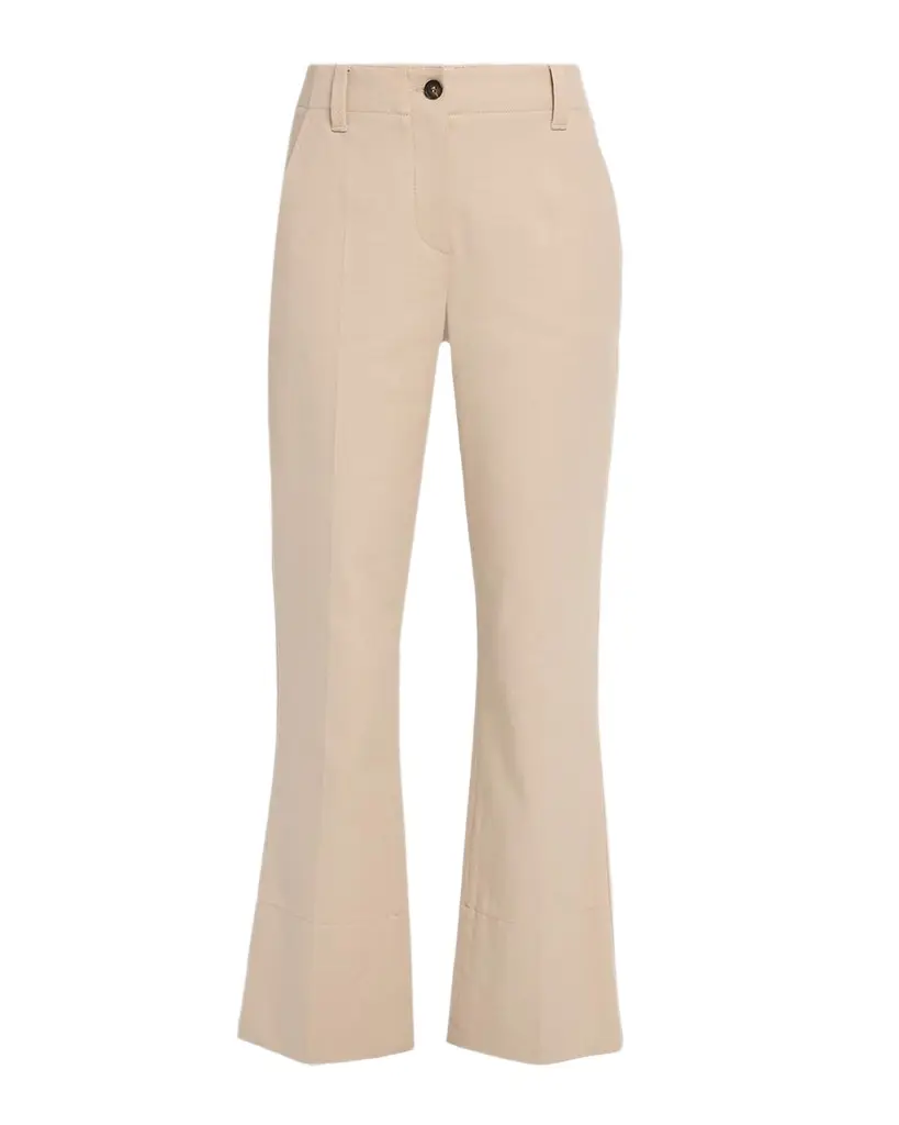 Cotton Twill Kickflare Ankle Pants Cotton Twill Kickflare Ankle Pants