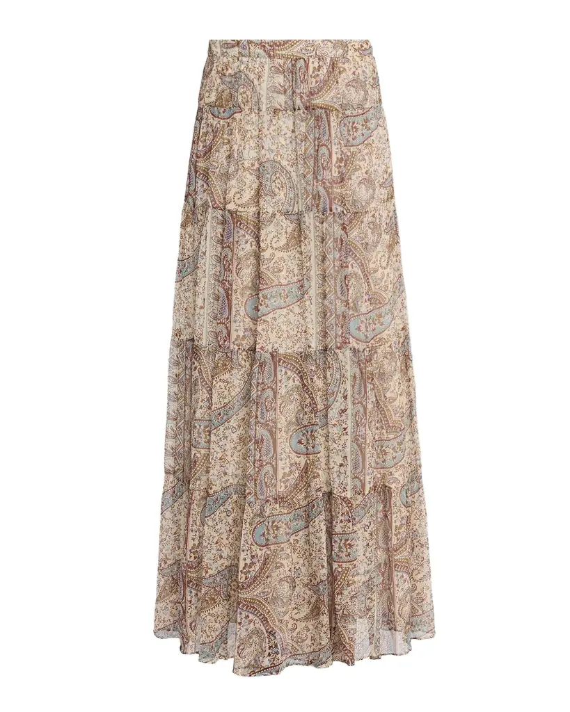 Ba&sh Cali Paisley Print Maxi Skirt