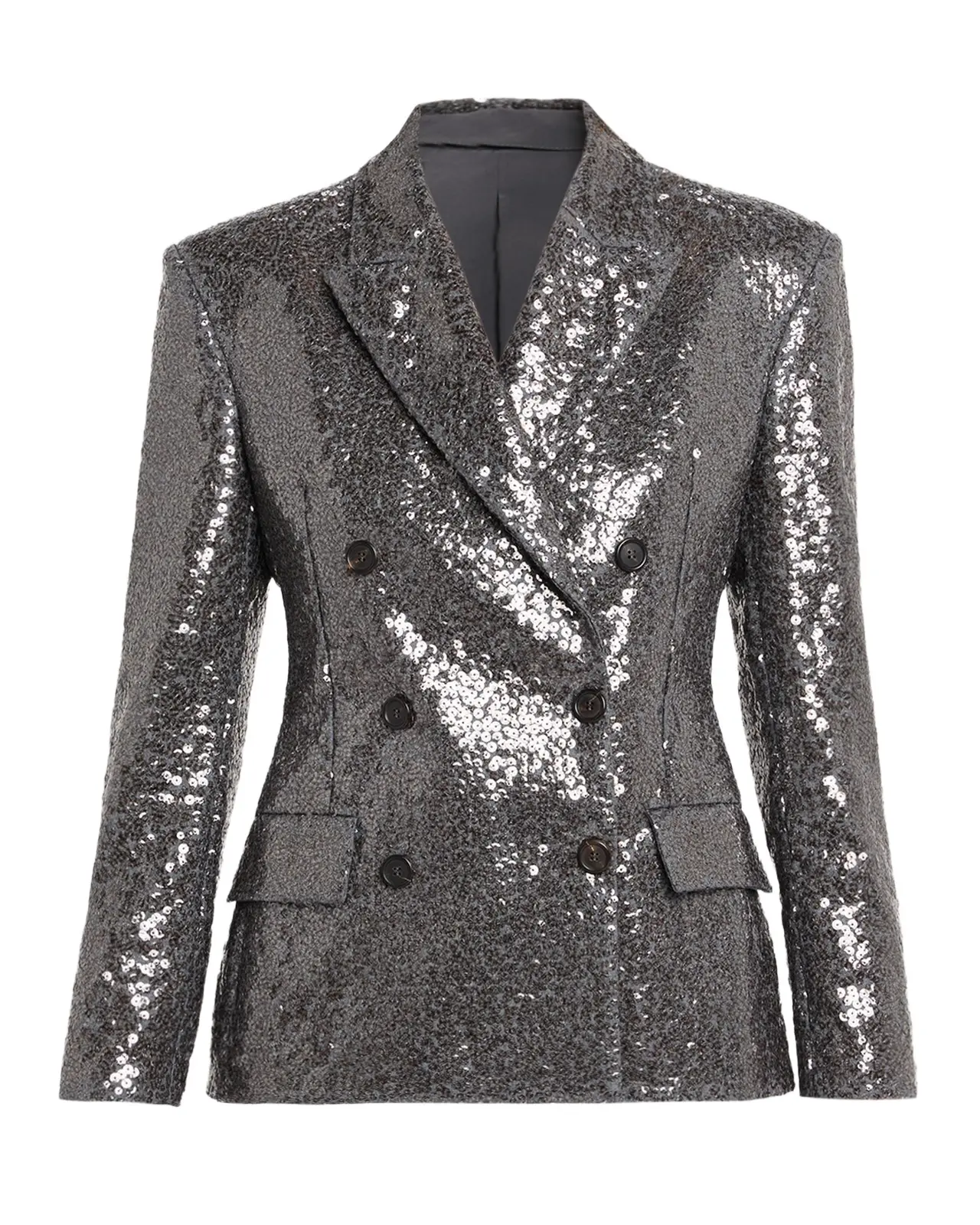Sequin Embellished Suit-Type Jacket