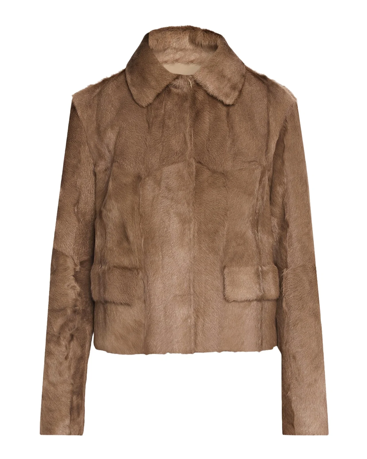 Capretta Goat Shearling Single-Breasted Jacket Capretta Goat Shearling Single-Breasted Jacket