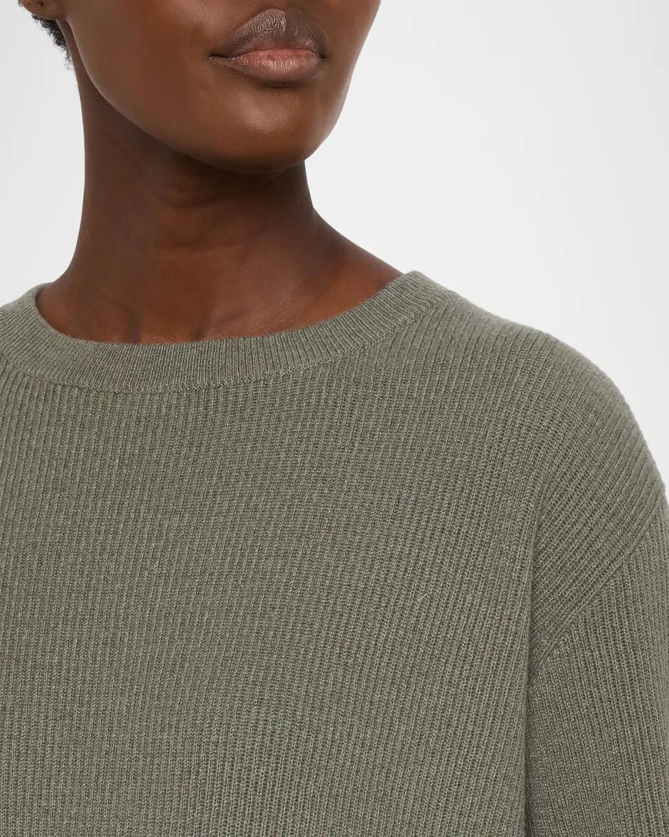 Brunello Cucinelli Cashmere Rib Crewneck Sweater | Thumbnail 5 Brunello Cucinelli Cashmere Rib Crewneck Sweater | Thumbnail 5