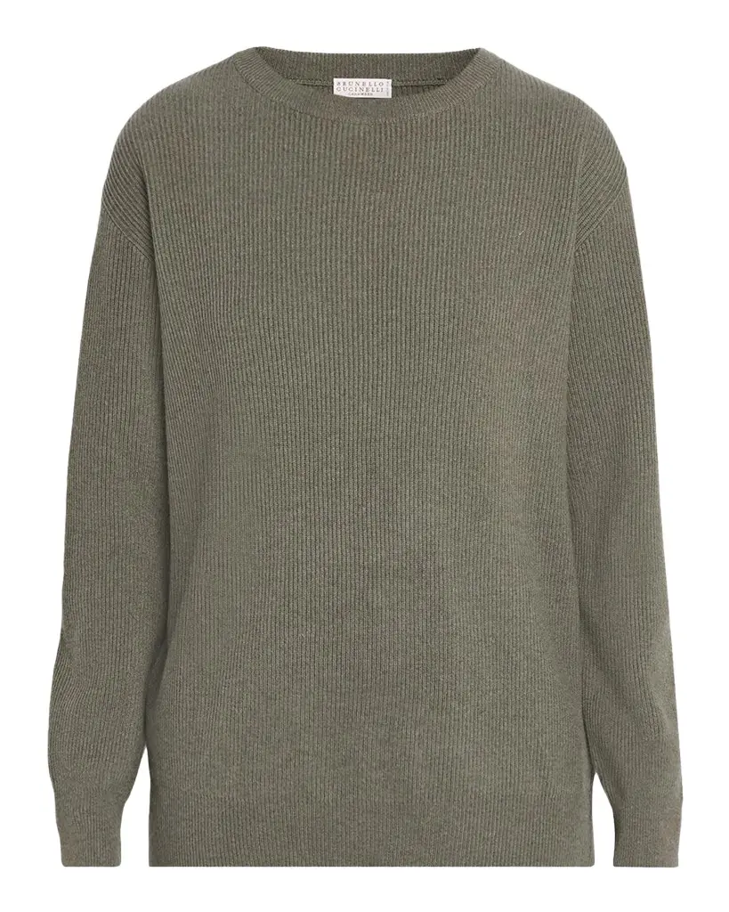 Cashmere Rib Crewneck Sweater Cashmere Rib Crewneck Sweater