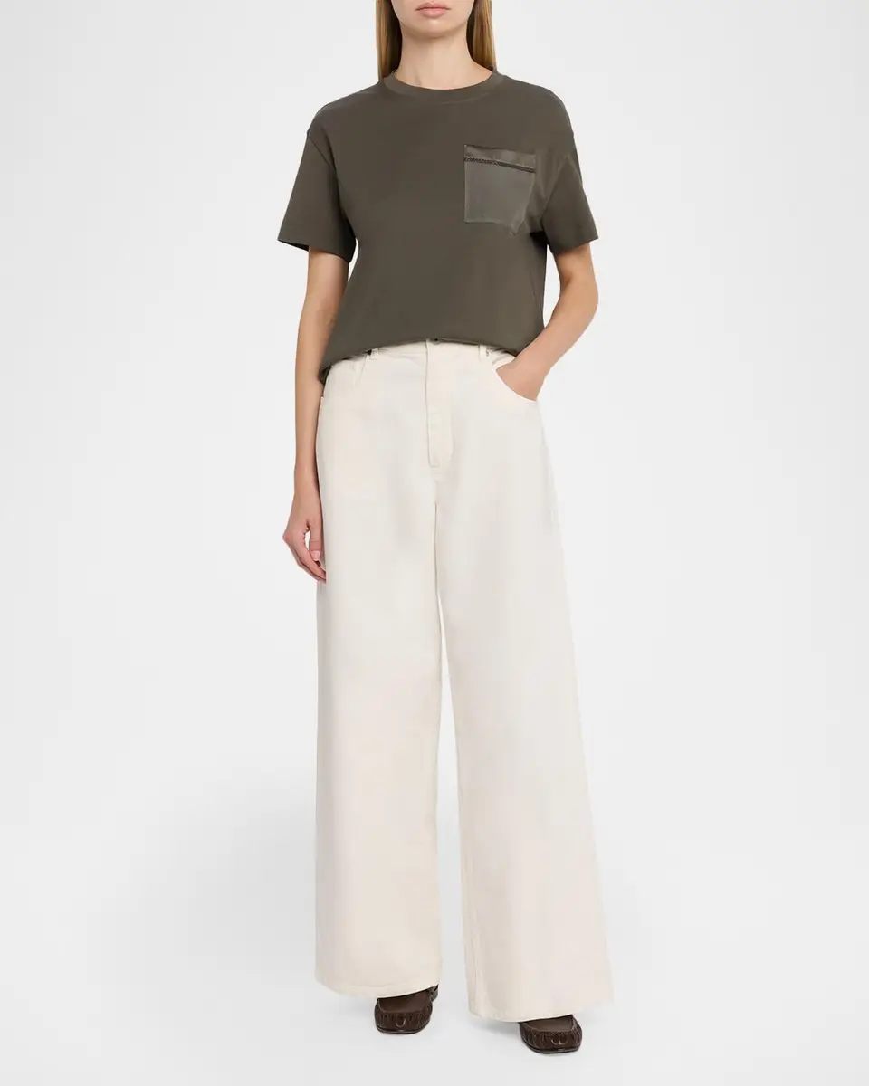 Brunello Cucinelli Cotton Jersey T-Shirt | Thumbnail 2 Brunello Cucinelli Cotton Jersey T-Shirt | Thumbnail 2