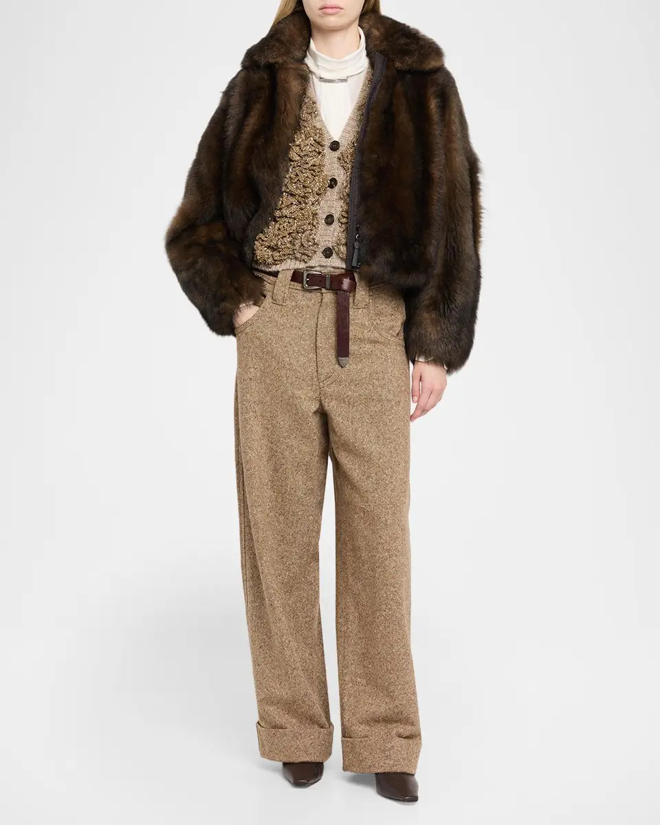 Brunello Cucinelli Cashmere-Blend Sequin Knitted Vest | Thumbnail 2 Brunello Cucinelli Cashmere-Blend Sequin Knitted Vest | Thumbnail 2