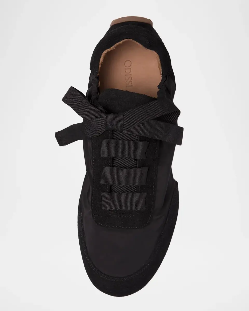 Odissì Cass Nylon and Suede Low-Top Sneakers | Thumbnail 2 Odissì Cass Nylon and Suede Low-Top Sneakers | Thumbnail 2