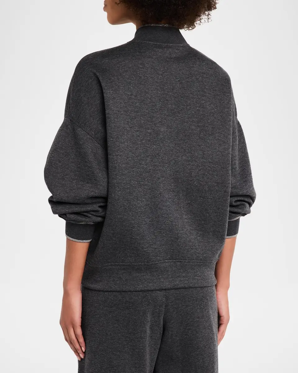 Brunello Cucinelli Cashmere-Blend Bomber Jacket | Thumbnail 3 Brunello Cucinelli Cashmere-Blend Bomber Jacket | Thumbnail 3