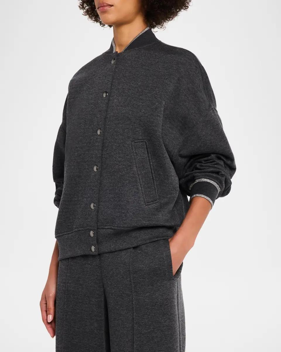 Brunello Cucinelli Cashmere-Blend Bomber Jacket | Thumbnail 4 Brunello Cucinelli Cashmere-Blend Bomber Jacket | Thumbnail 4