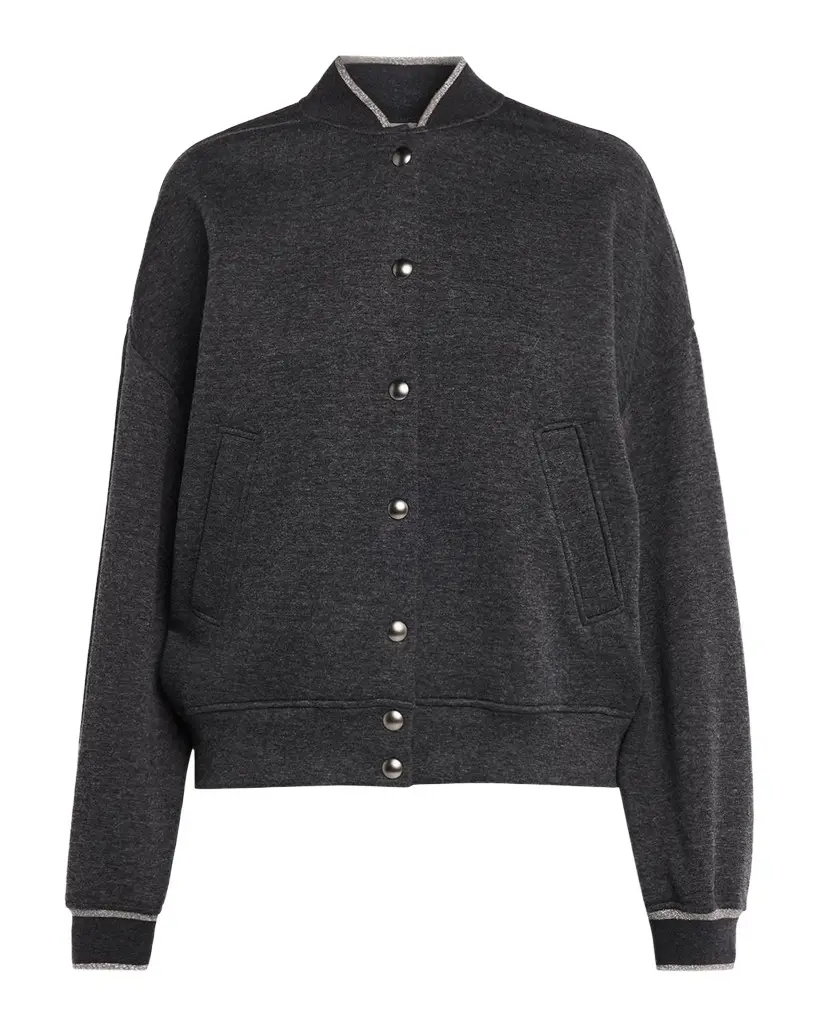 Cashmere-Blend Bomber Jacket
