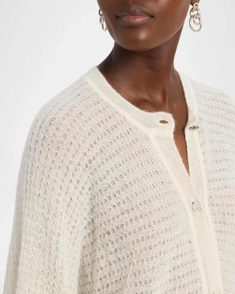 Ba&sh Isolar Pointelle-Knit Cardigan | Thumbnail 5 Ba&sh Isolar Pointelle-Knit Cardigan | Thumbnail 5