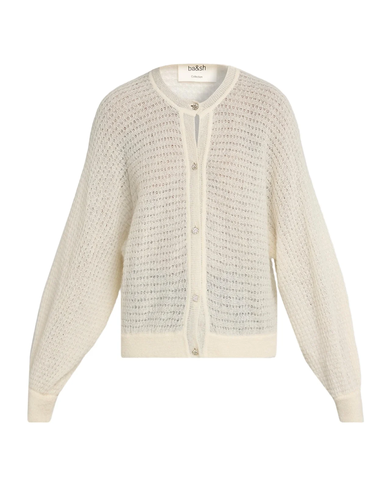 Isolar Pointelle-Knit Cardigan Isolar Pointelle-Knit Cardigan