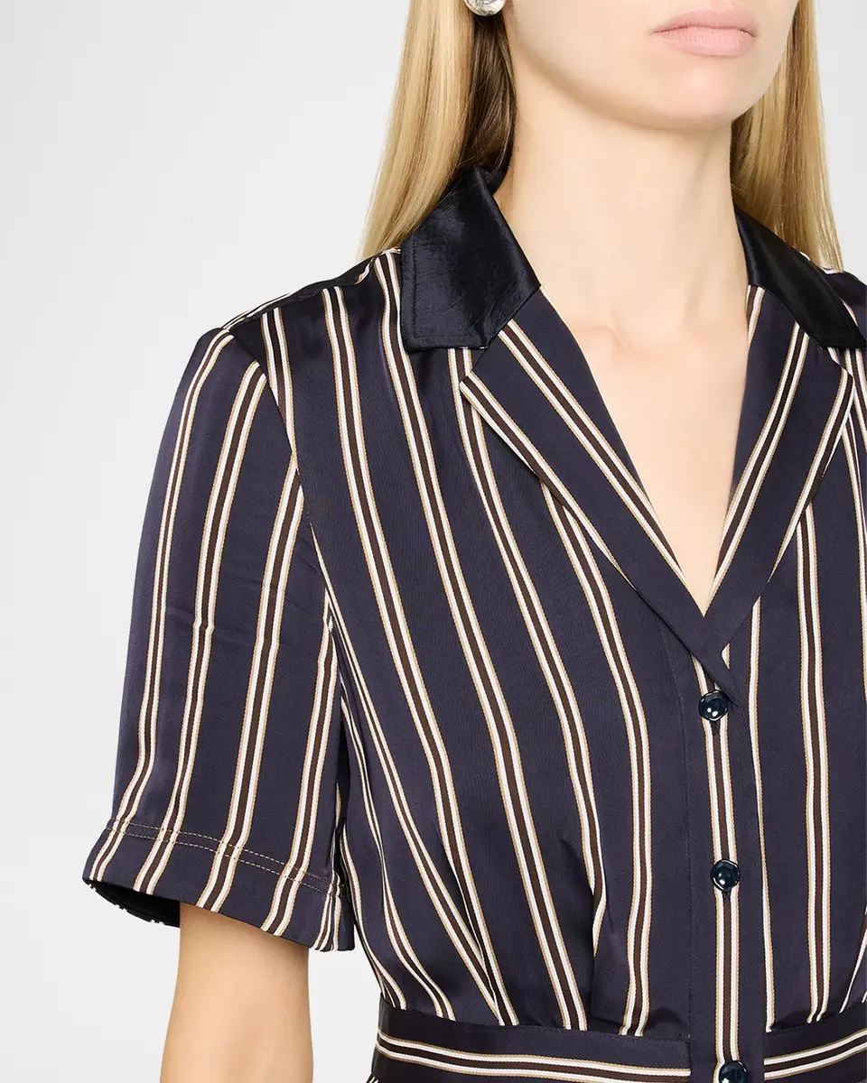 Jason Wu Collection Striped Short-Sleeve Mini Shirtdress | Thumbnail 5 Jason Wu Collection Striped Short-Sleeve Mini Shirtdress | Thumbnail 5
