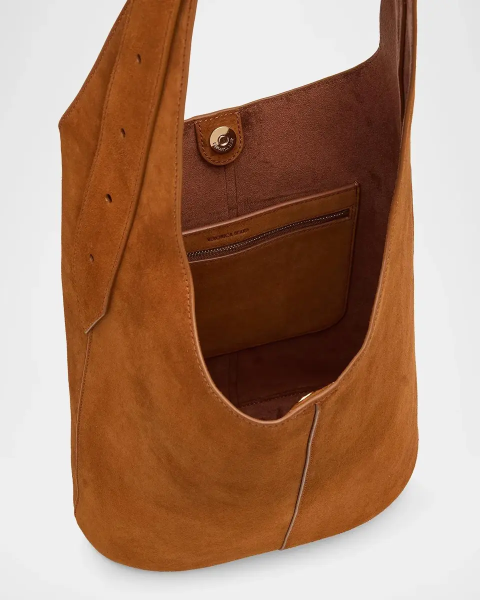 Veronica Beard Loop Large Suede Shoulder Bag | Thumbnail 3 Veronica Beard Loop Large Suede Shoulder Bag | Thumbnail 3