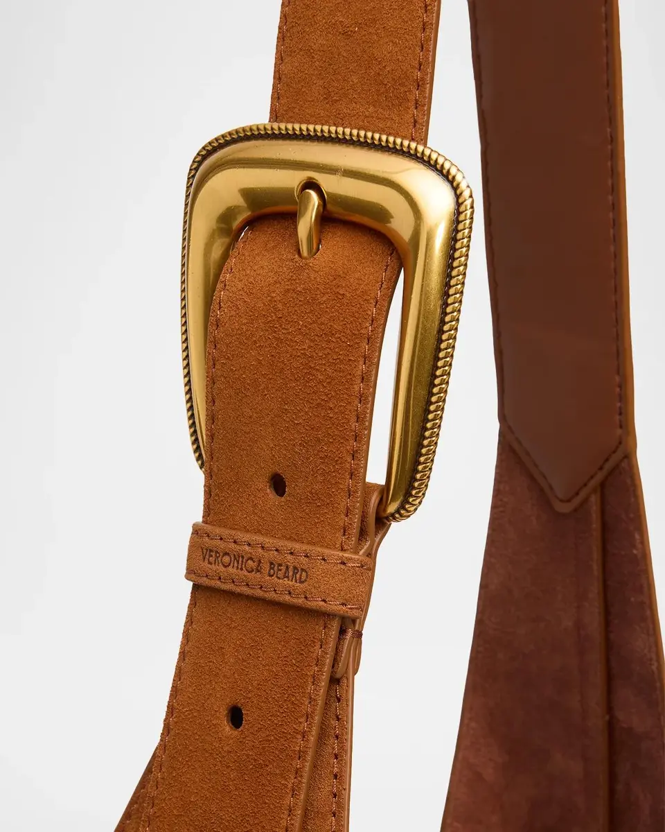 Veronica Beard Loop Large Suede Shoulder Bag | Thumbnail 4 Veronica Beard Loop Large Suede Shoulder Bag | Thumbnail 4