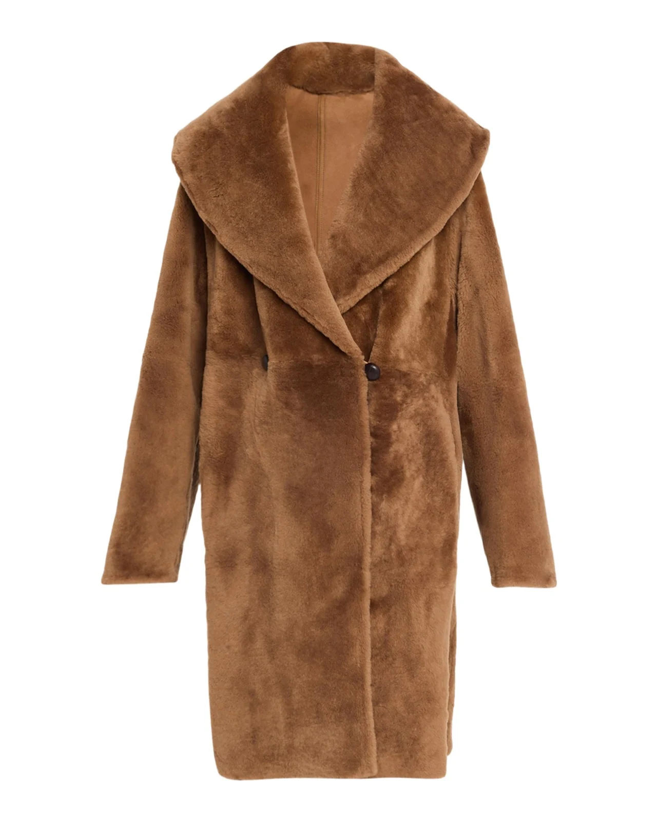 Lafayette 148 New York Oversized Reversible Shearling Coat
