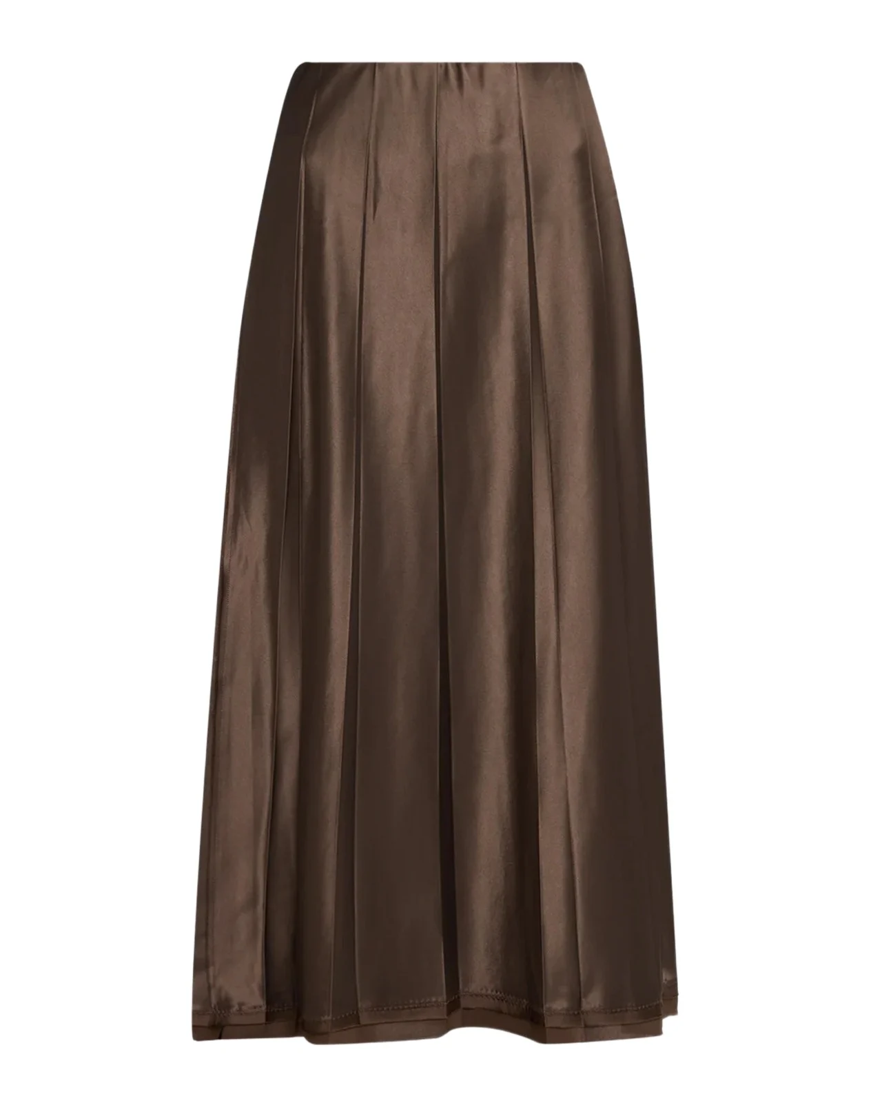 Pleated Satin Midi Skirt Pleated Satin Midi Skirt