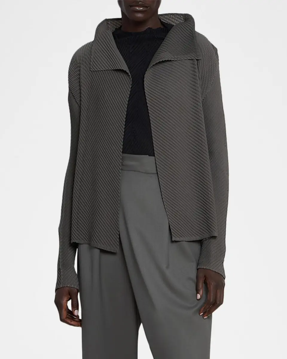 Issey Miyake Misty Pleats Open Cardigan | Thumbnail 4
