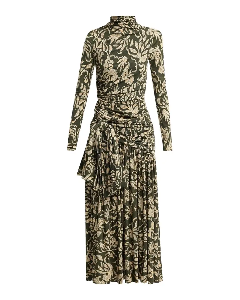 Katy Draped Jersey Maxi Dress