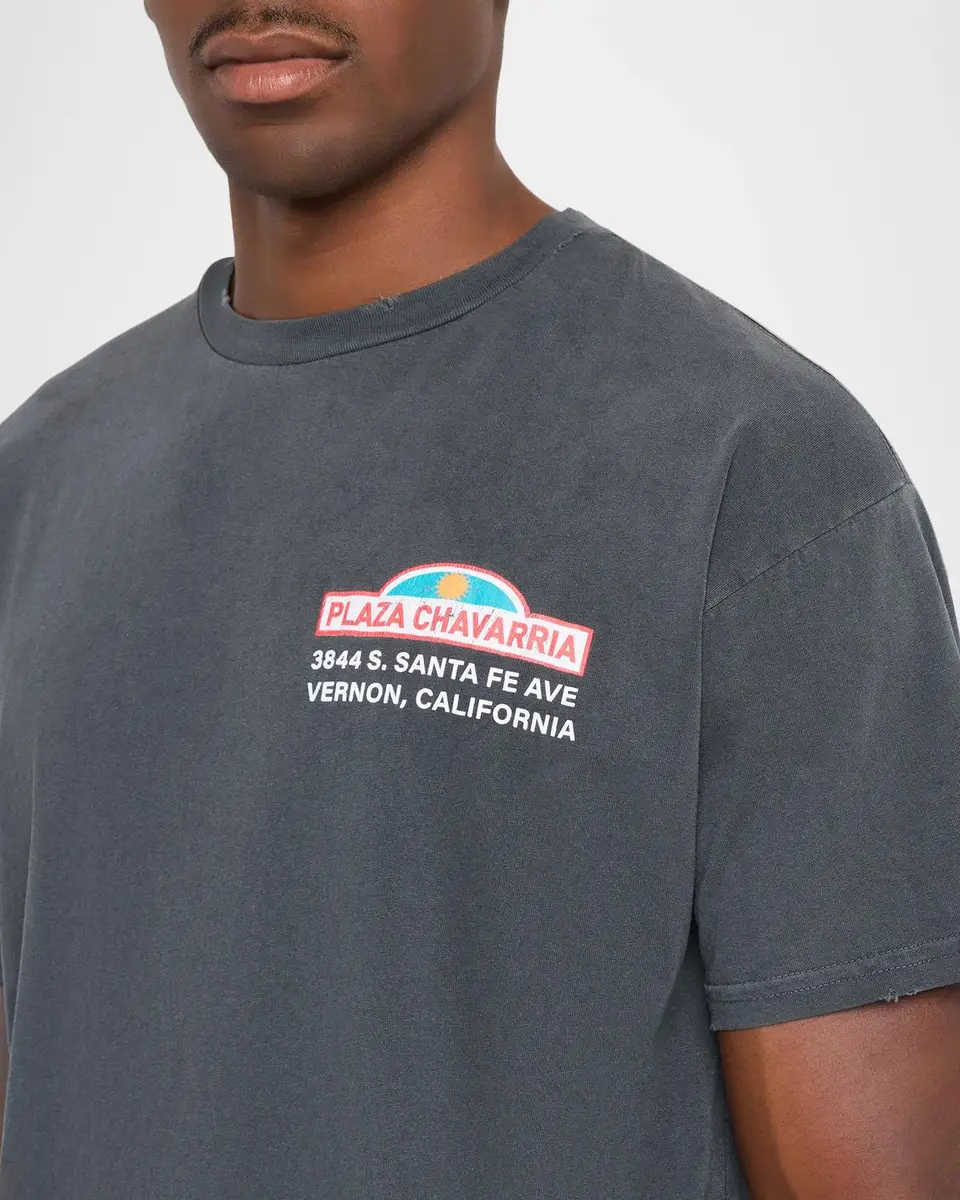 Willy Chavarria Men's Plaza Chavarria Graphic T-Shirt | Thumbnail 5 Willy Chavarria Men's Plaza Chavarria Graphic T-Shirt | Thumbnail 5