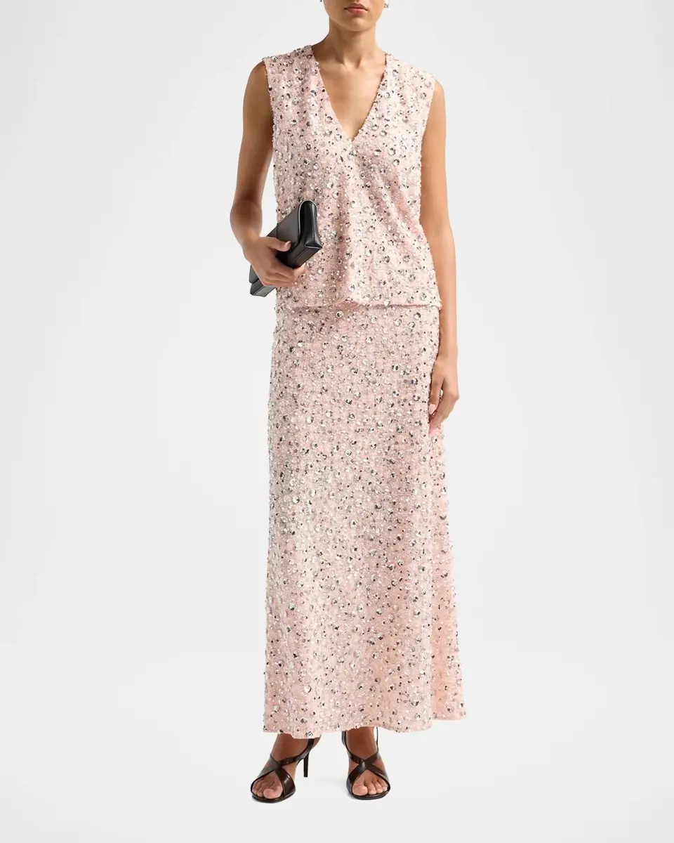 Rabanne Embellished Maxi Skirt | Thumbnail 2