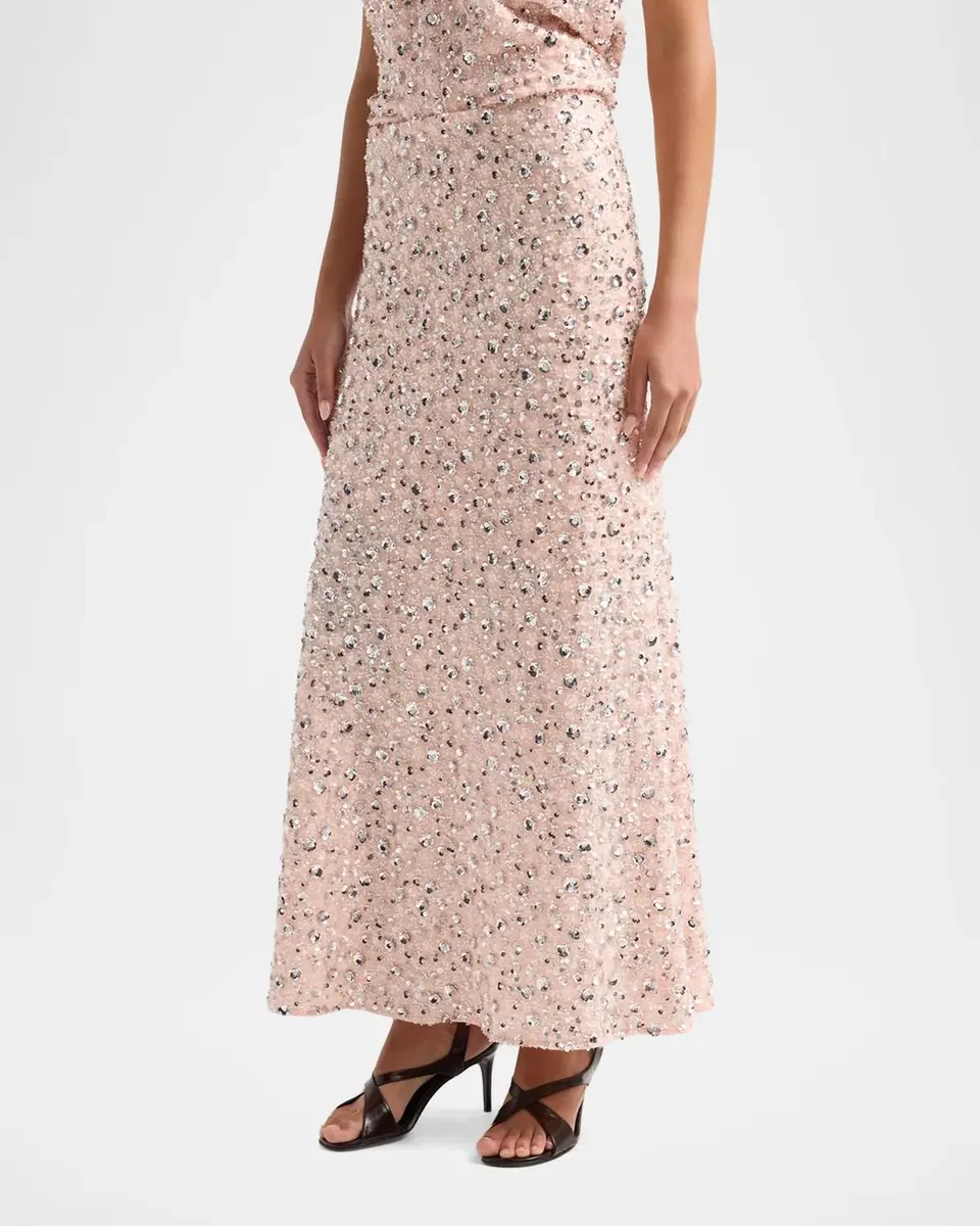 Rabanne Embellished Maxi Skirt | Thumbnail 4