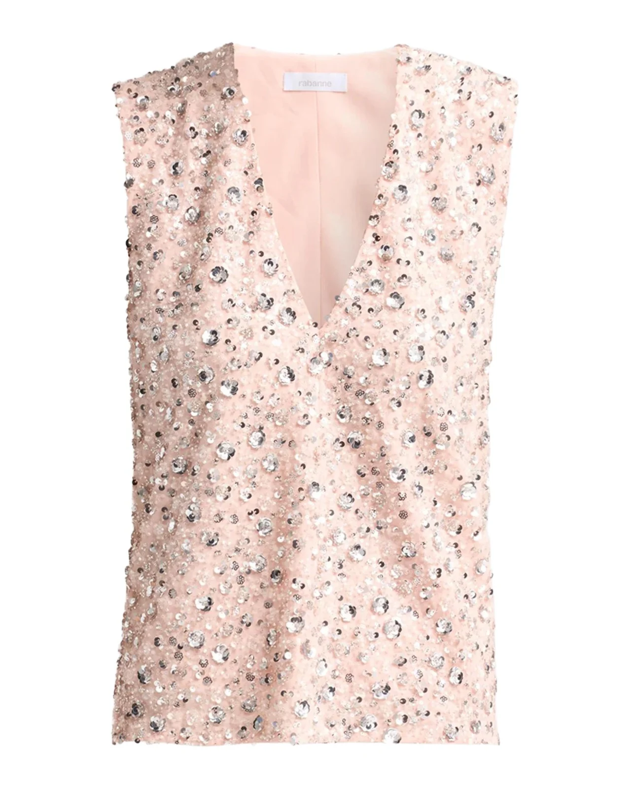 Embellished V-Neck Top