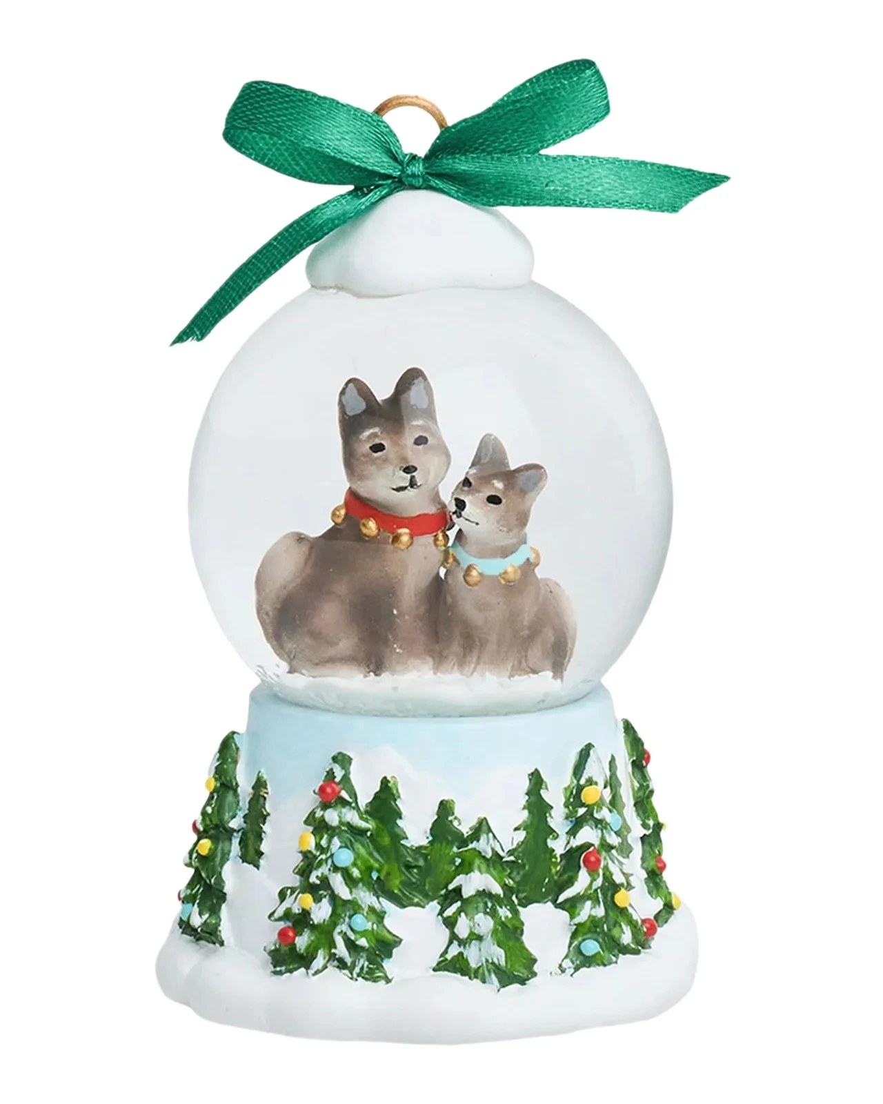 Juliska Berry & Thread North Pole Husky Snow Globe Place Card Holder