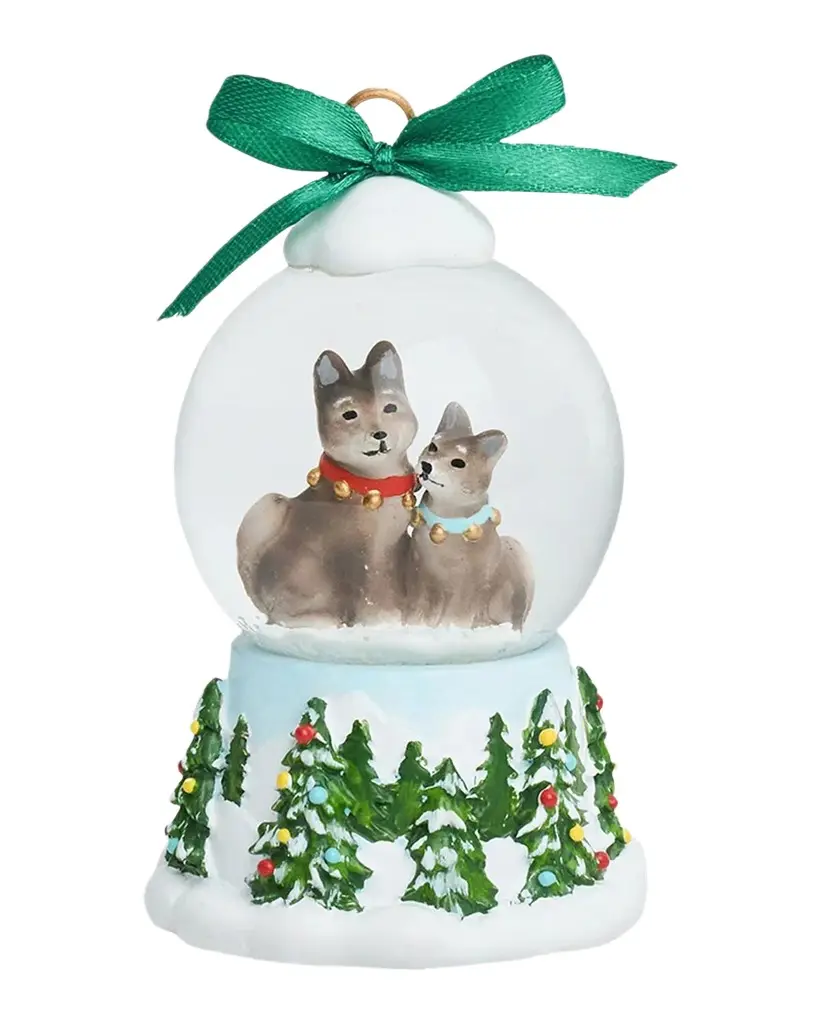 Berry & Thread North Pole Husky Snow Globe Place Card Holder Berry & Thread North Pole Husky Snow Globe Place Card Holder