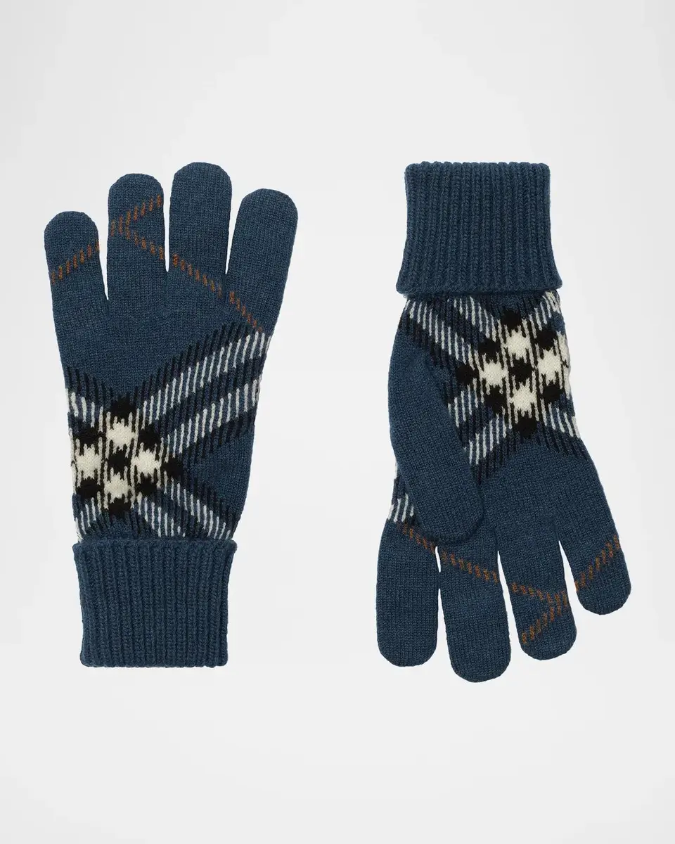 Burberry Check Cashmere-Blend Gloves | Thumbnail 2 Burberry Check Cashmere-Blend Gloves | Thumbnail 2