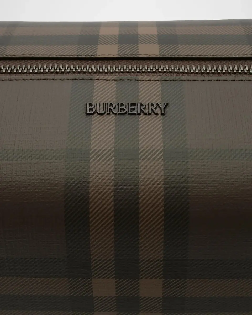 Burberry Men's Check Toiletry Travel Pouch | Thumbnail 3 Burberry Men's Check Toiletry Travel Pouch | Thumbnail 3
