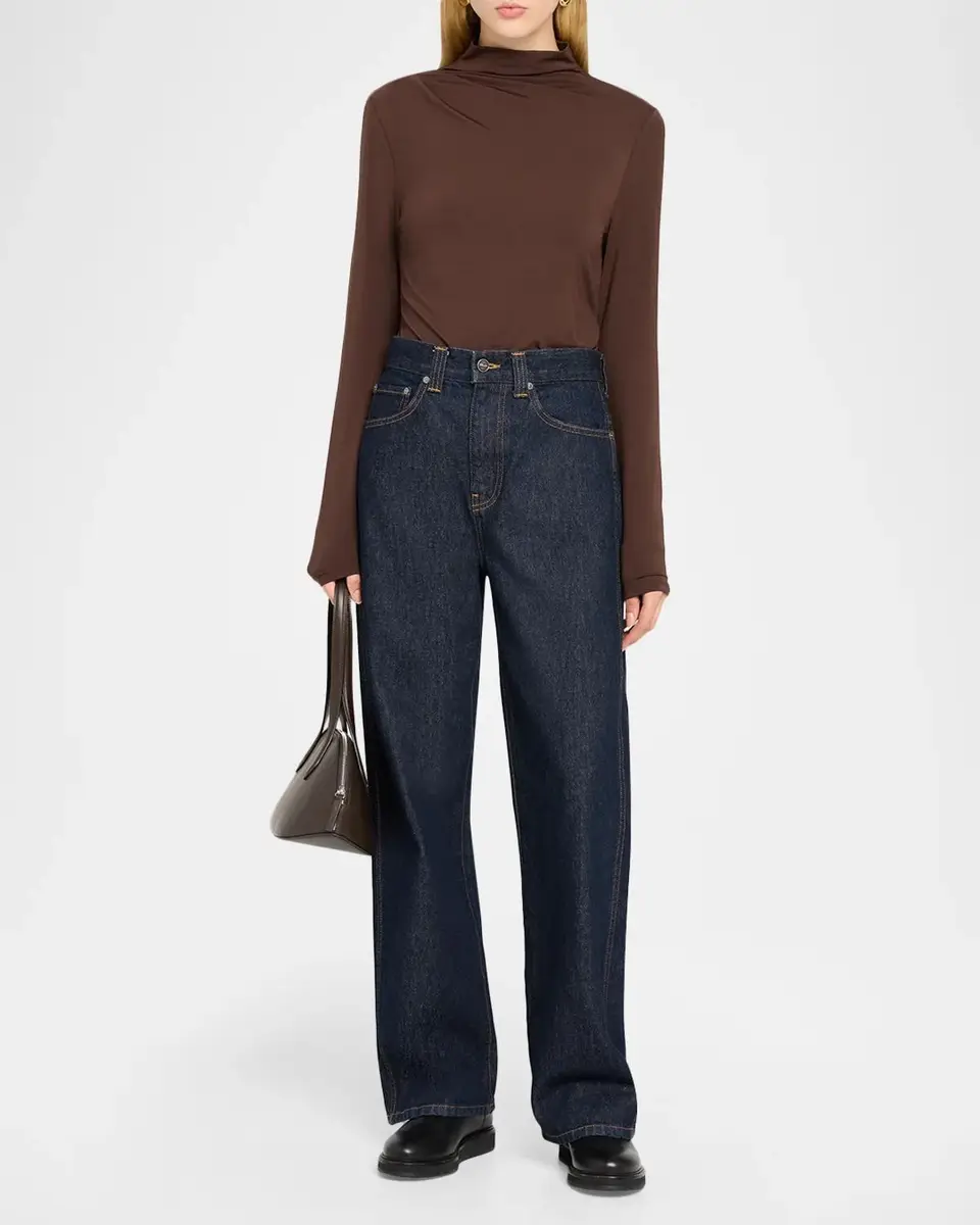 Veronica Beard Mylie Draped High-Neck Top | Thumbnail 2