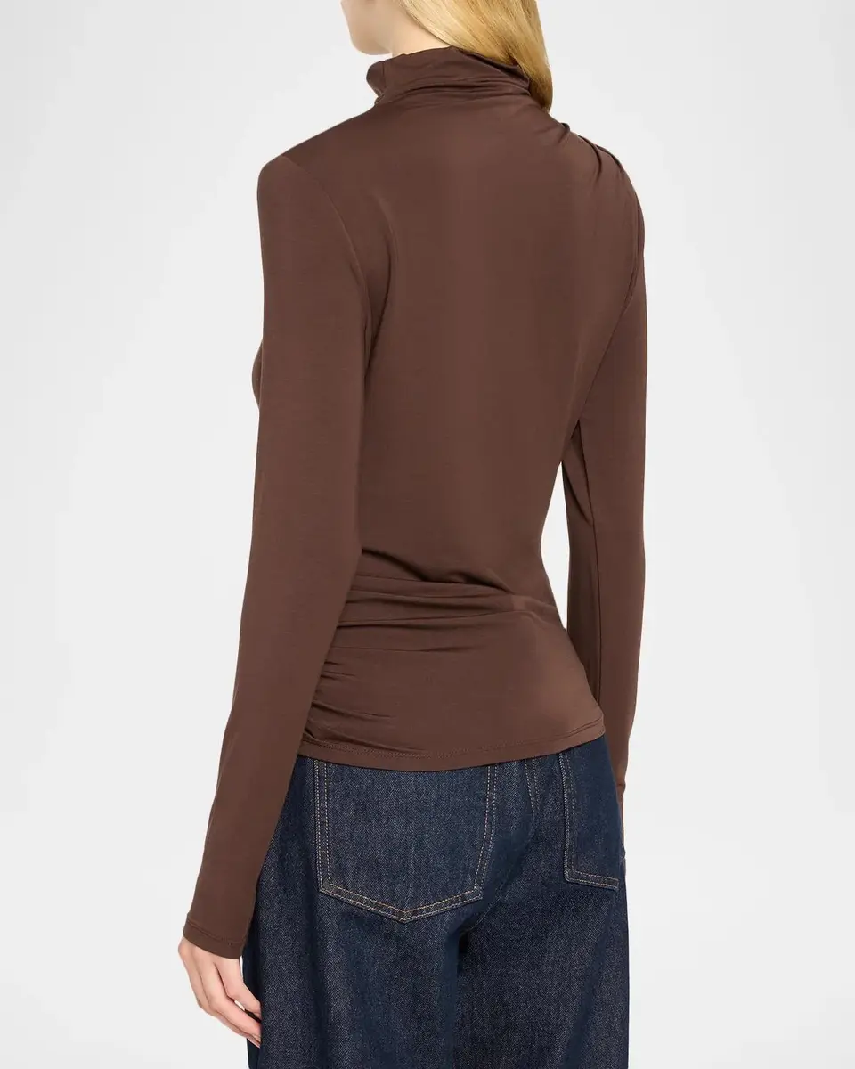 Veronica Beard Mylie Draped High-Neck Top | Thumbnail 3