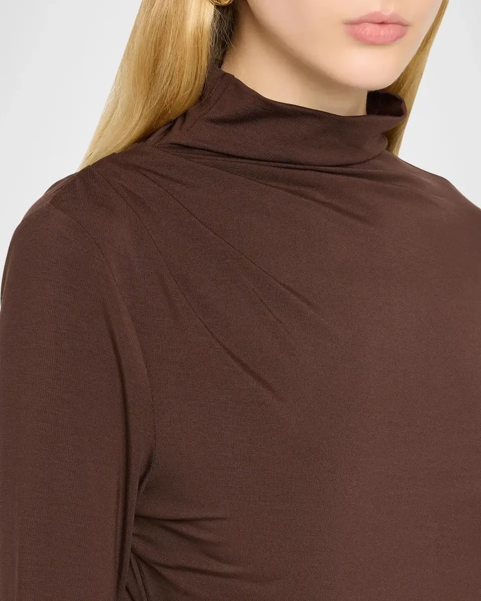 Veronica Beard Mylie Draped High-Neck Top | Thumbnail 5