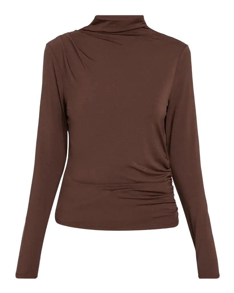 Mylie Draped High-Neck Top Mylie Draped High-Neck Top