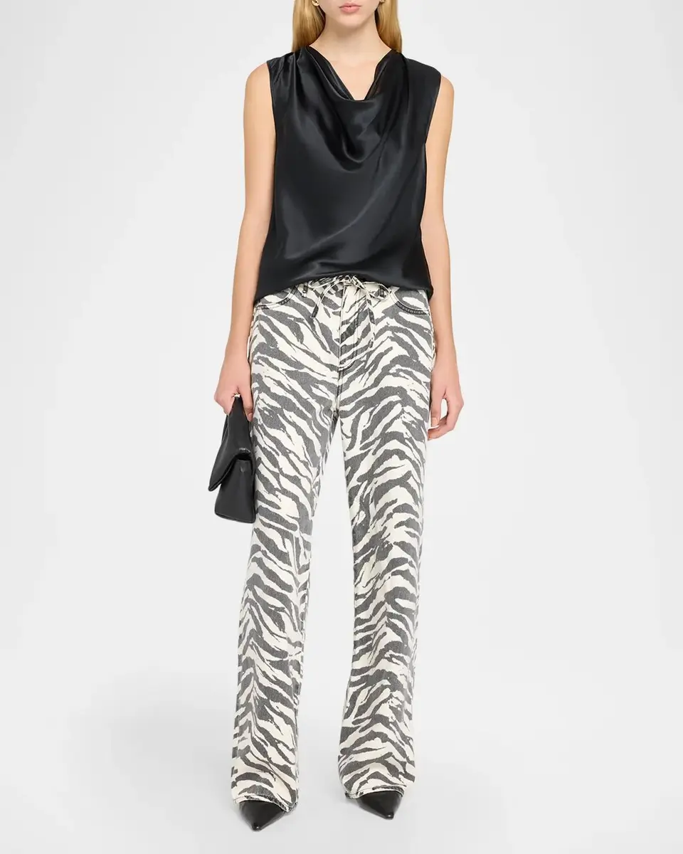 rag & bone Phoebe Zebra-Printed Drawstring Jeans | Thumbnail 2 rag & bone Phoebe Zebra-Printed Drawstring Jeans | Thumbnail 2