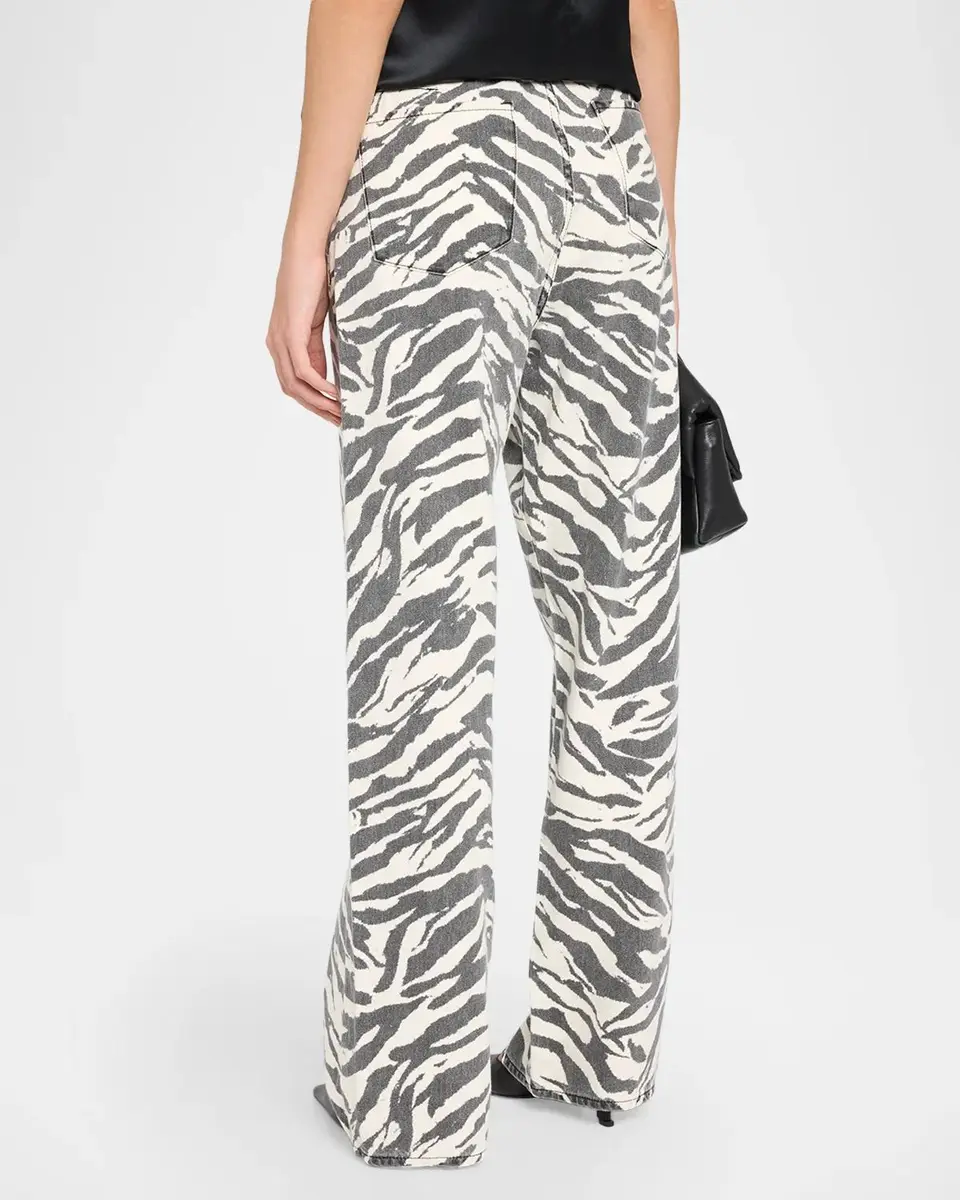 rag & bone Phoebe Zebra-Printed Drawstring Jeans | Thumbnail 3 rag & bone Phoebe Zebra-Printed Drawstring Jeans | Thumbnail 3