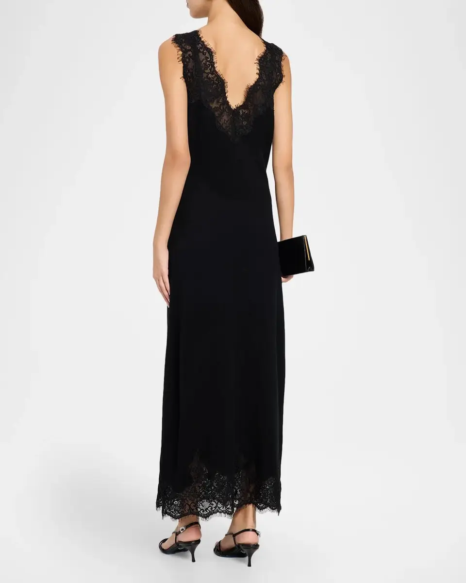 Simkhai Zinnia Lace-Trim Maxi Dress | Thumbnail 3 Simkhai Zinnia Lace-Trim Maxi Dress | Thumbnail 3