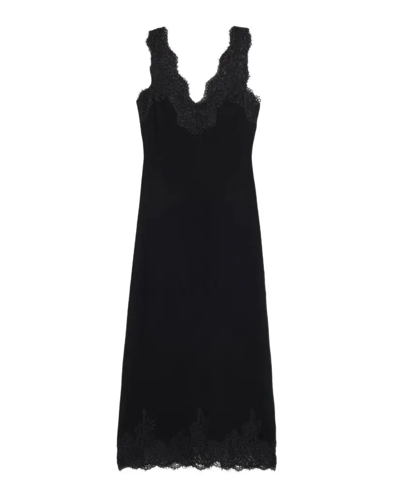 Zinnia Lace-Trim Maxi Dress