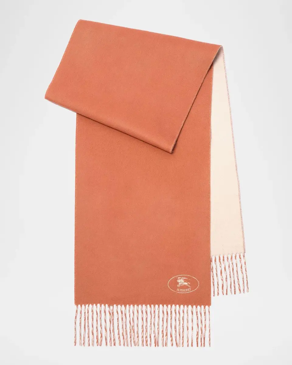 Burberry Knight Two-Tone Cashmere Scarf | Thumbnail 2 Burberry Knight Two-Tone Cashmere Scarf | Thumbnail 2