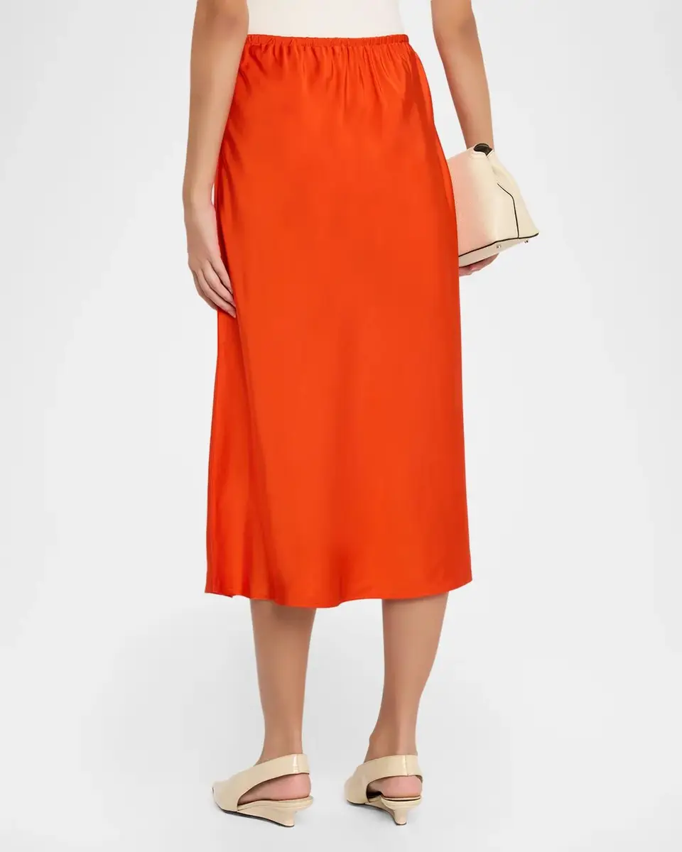Vince Pull-On Satin Slip Skirt | Thumbnail 3