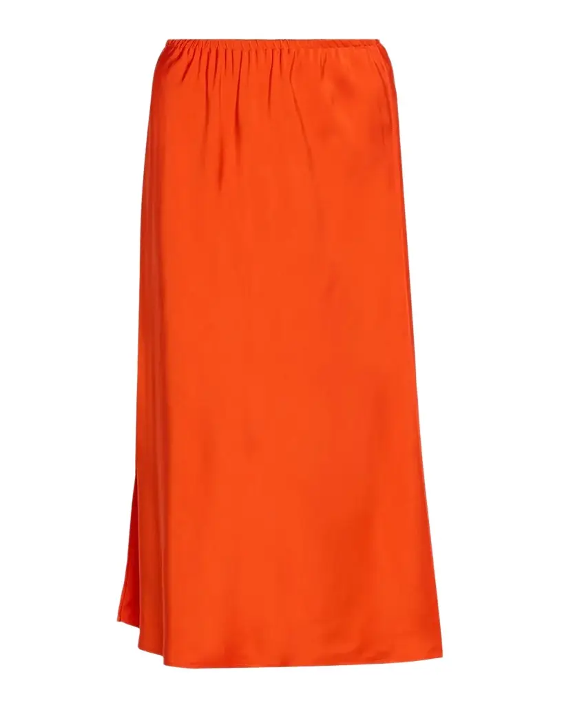 Vince Pull-On Satin Slip Skirt