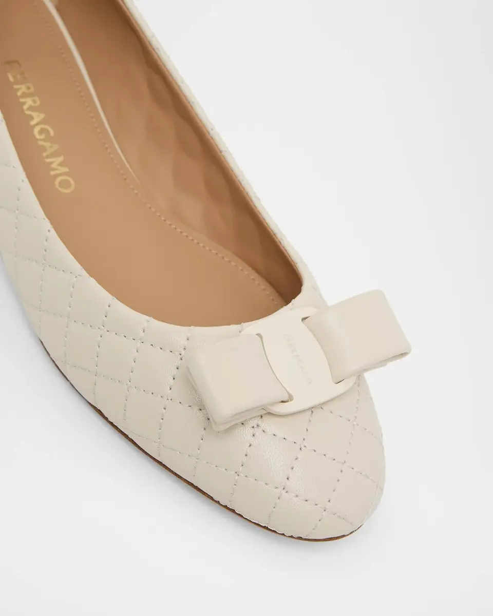 Ferragamo Varina 90MM Two-Tone Patent Leather Pumps | Thumbnail 3 Ferragamo Varina 90MM Two-Tone Patent Leather Pumps | Thumbnail 3