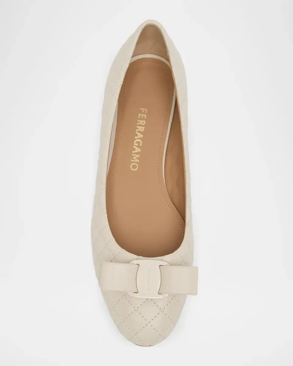 Ferragamo Varina 90MM Two-Tone Patent Leather Pumps | Thumbnail 4 Ferragamo Varina 90MM Two-Tone Patent Leather Pumps | Thumbnail 4