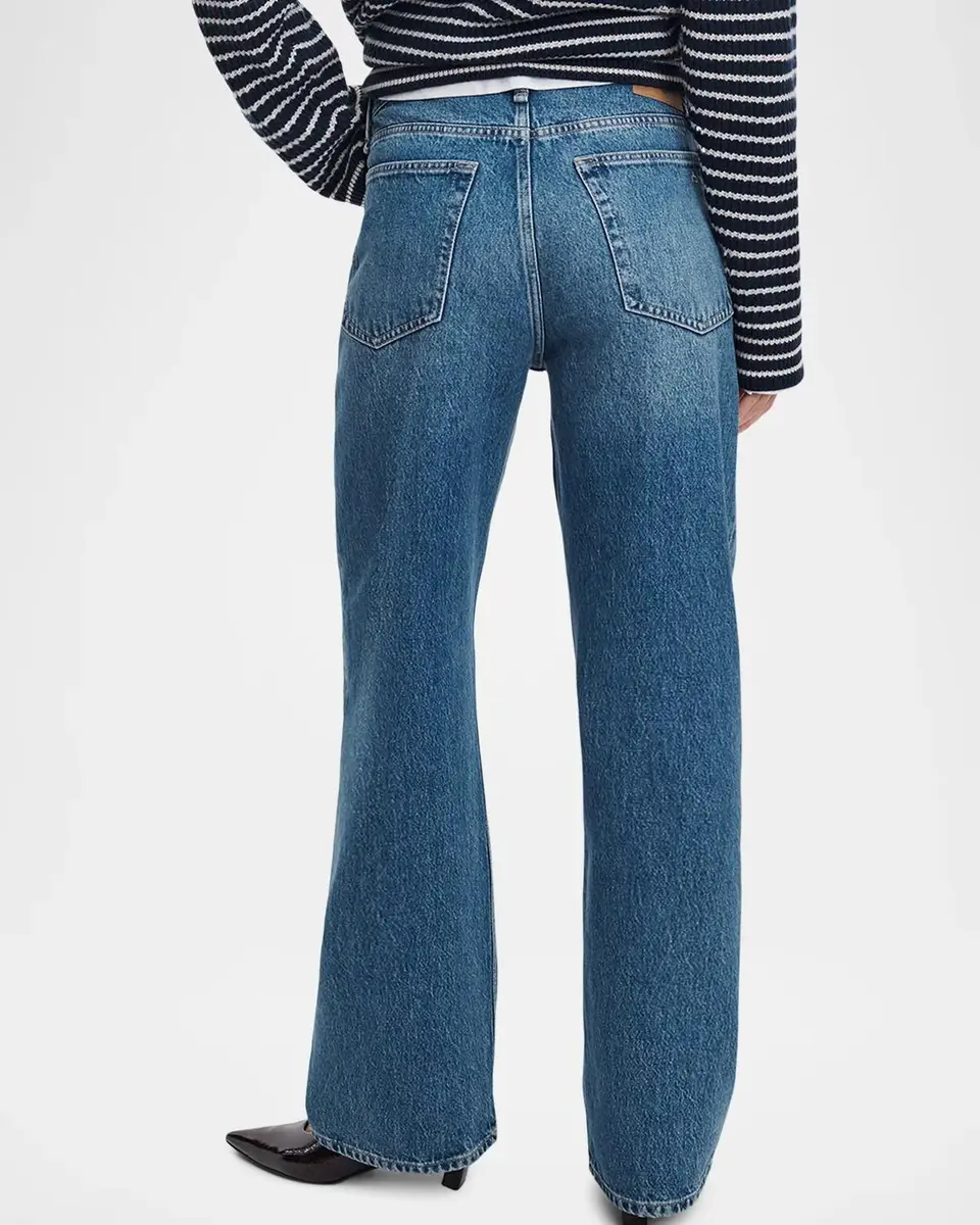 rag & bone Logan Denim High-Rise Wide-Leg Jeans | Thumbnail 3