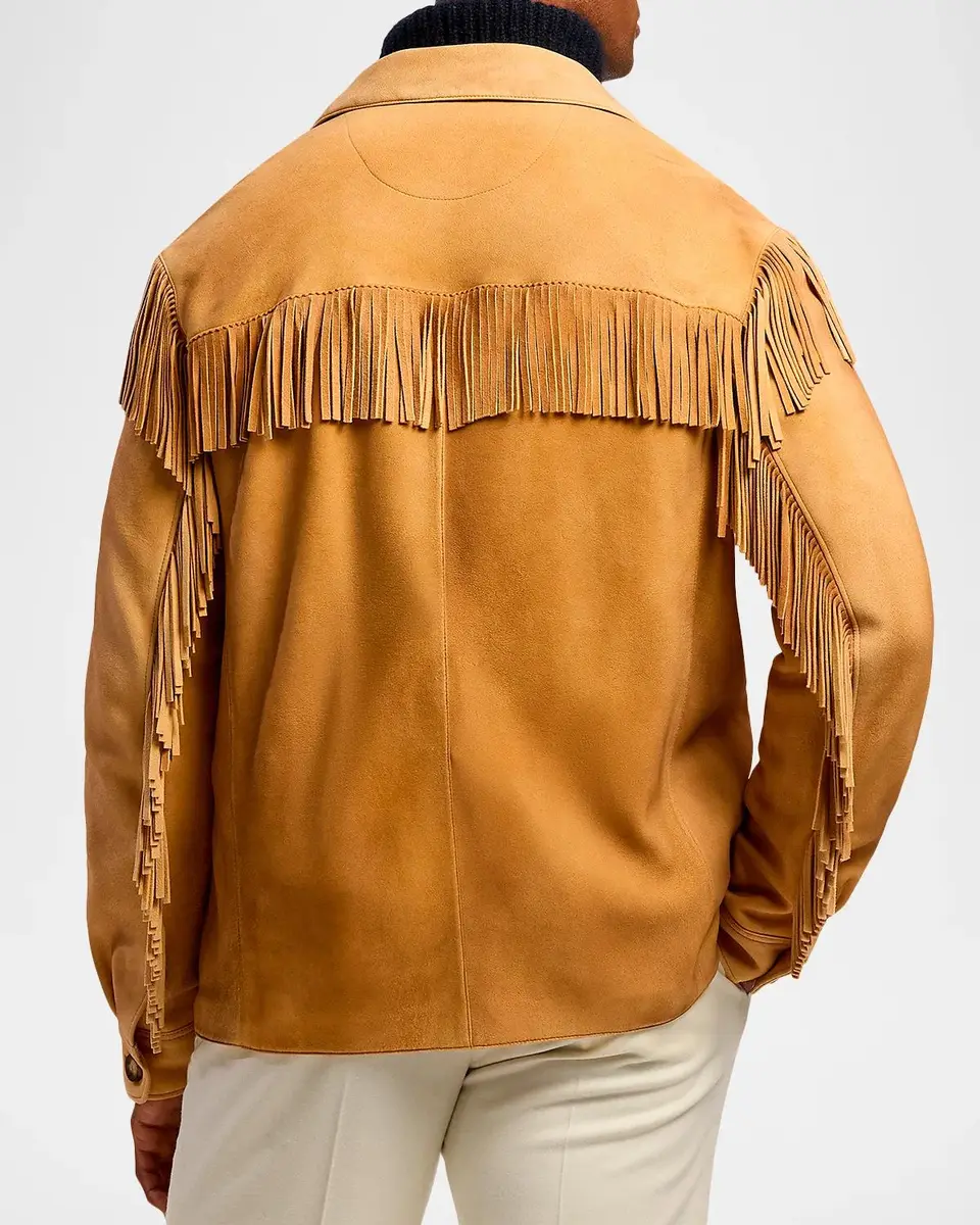 Ralph Lauren Men's Carson Fringe Suede Jacket | Thumbnail 3 Ralph Lauren Men's Carson Fringe Suede Jacket | Thumbnail 3